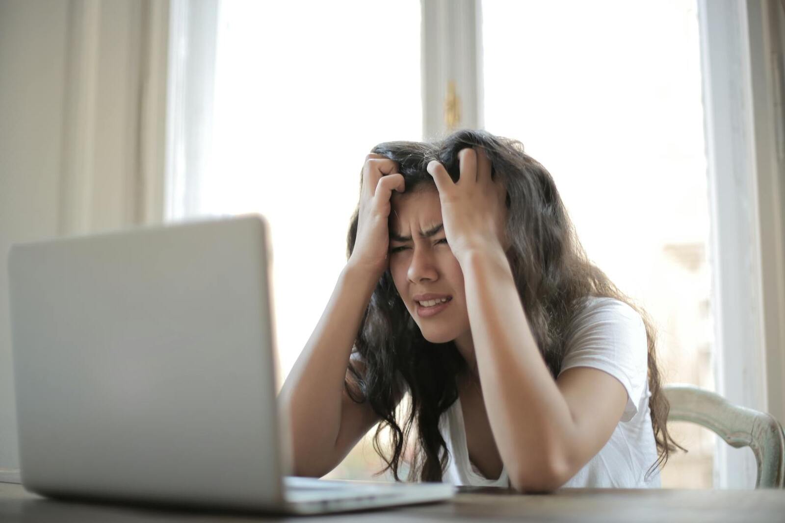 Picture of stressed out person